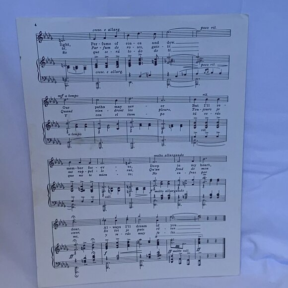 Sheet Music - Lot Of 5 - Oxford solo, Dark Water, Cry Out & Shout Misc Vintage - Picture 9 of 11